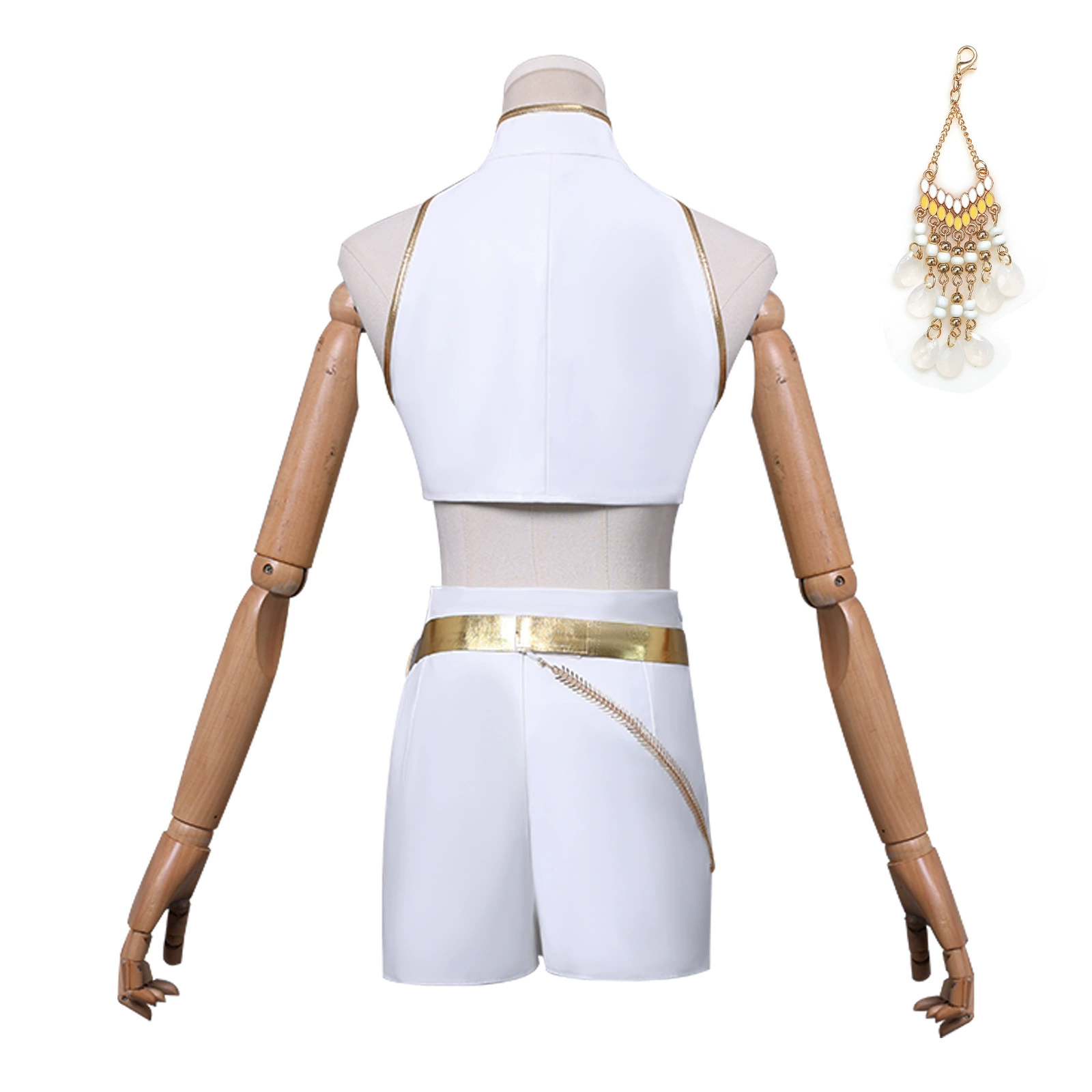 KPop Demon Hunters Rumi White Stage Clothes Cosplay Costume